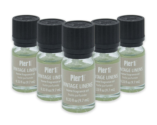 Pier 1 Set of 5 Vintage Linens Fragrance Oils